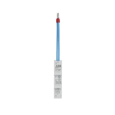 ABB Smissline universaladapter ZLS972N til 63 A, 18 mm bred med blå tilslutningsledninger øverst.