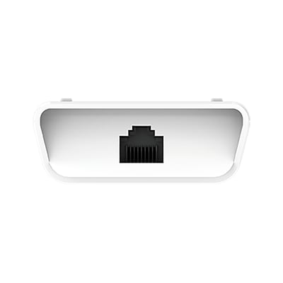D-Link DPE-101GI Gigabit PoE-injektor set forfra med én synlig netværksport.
