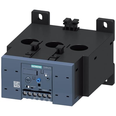 Siemens SIRIUS overbelastningsrelæ 3RB20 i størrelse S6, med indstillingsområde fra 50-200A og skrueklemmer for nem montering.