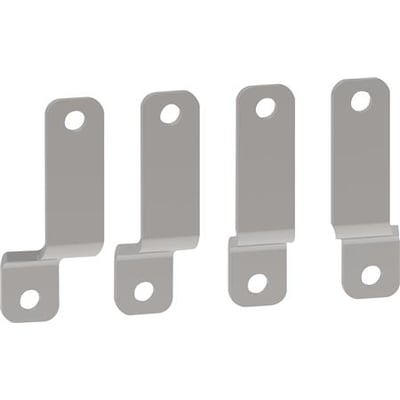 Schneider Electric tilslutningsskinner 160A, 4 stk. i grå metal, designet til TransferPacT TA16D.