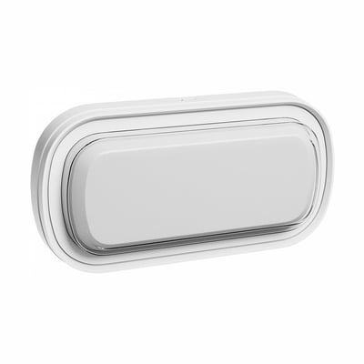 SpectrumLED PASTILO oval LED-væglampe i hvid med afrundet front, 15 W og justerbar CCT-lysstyrke.