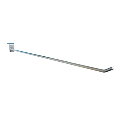 Varekrog fra Maskinfabrikken Universal, 350 mm lang med Ø6 mm krog, til ophæng på 20 mm firkantrør.