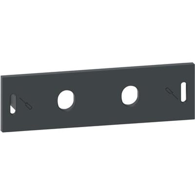 Schneider Electric skruebeskyttelse til TeSys Giga termorelæ med to runde huller og slids til montering, grå.