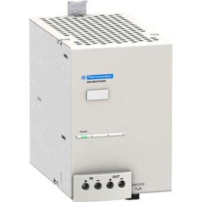 Schneider Electric Phaseo buffer modul til strømforsyning, 24-28,8V DC, 40A, med 'Ready' indikatorlampe og terminaler for IN/OUT.