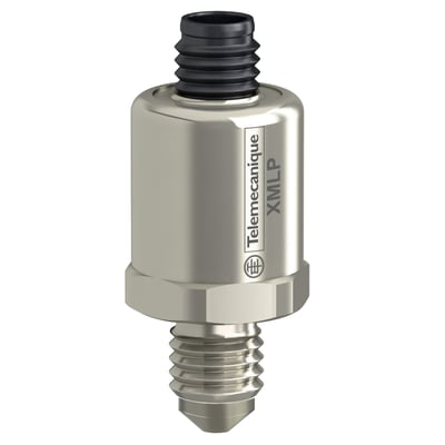 Schneider Electric tryktransmitter med 25 bar måleområde, M12 stik og 7/16 han gevind i rustfrit stål.