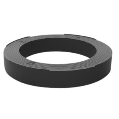 VOTEC topring med fals, 425x100mm, fremstillet af grå genbrugsplast og godkendt til belastningsklasse D400.