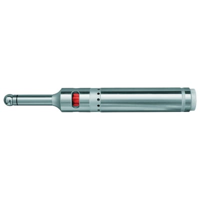 Diesella 2D optisk/akustisk kantsøger med 10mm skaftdiameter og en tydelig rød knap, perfekt til præcis værktøjspositionering.