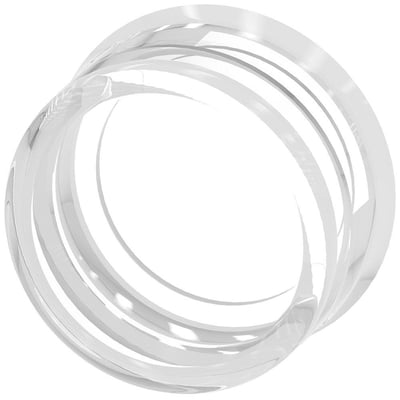 Klar beskyttelseshætte i silikone fra Siemens SIRIUS ACT til flade 22 mm trykknapper, set skråt fra siden.