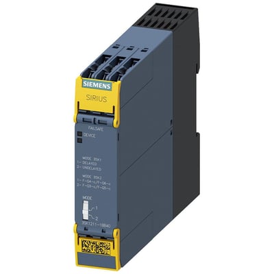 Siemens SIRIUS 3SK sikkerhedsrelæ udvidelsesenhed med 4 NO + 1 NC kontakter og 24 V DC spænding.