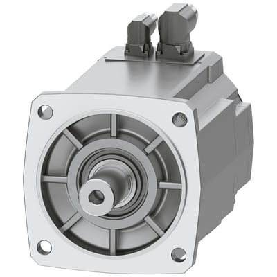 Siemens SIMOTICS S-1FK2 CT servomotor med 22 Nm moment og cylindrisk aksel, set fra front med stik på toppen.