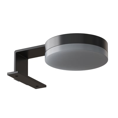 Dansani YOU Jupiter lampe LED i sort mat finish, Ø80mm, med monteringsbeslag og 35mm højde. Minimalistisk design.