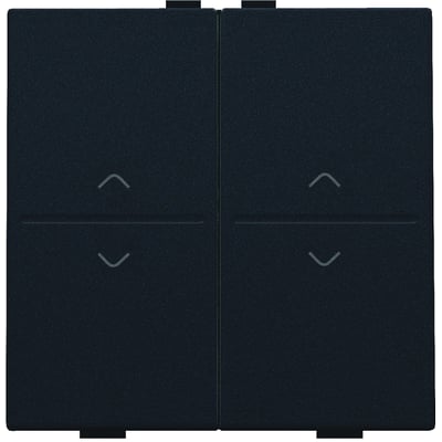 Niko sort 4-tryks tangent til trådløse systemer, med tydelige op- og ned-pil symboler.