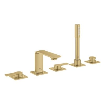 Grohe Allure New 5-huls kar- og brusekombination i børstet Cool Sunrise med tud, greb og håndbruser.