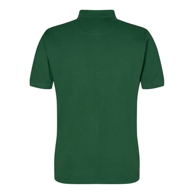Engel Polo 9045-178 i mørkegrøn farve, størrelse 3XL, vist bagfra på hvid baggrund.