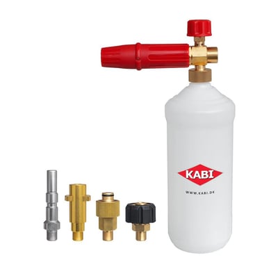KABI skumsprayer KA9200 med 0,9 liters gennemsigtig beholder og messing skumhoved.
