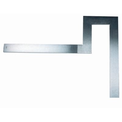 Mib flangevinkel på 400 x 400 mm, fremstillet af metal med en mat finish, isoleret på hvid baggrund.