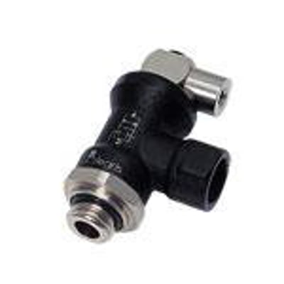 Parker Legris stopventil 7881 i forniklet messing med 1/2" udvendigt og indvendigt BSPP gevind, ROHS-kompatibel.