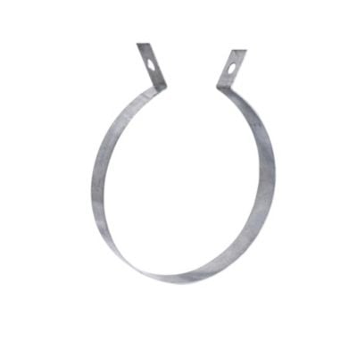 Galvaniseret montagebøjle UV med 160 mm diameter, fremstillet af stål til montering af ventilationsrør.