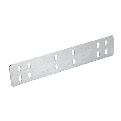 Wibe FZS samlebeslag 85x300x1mm C2 i galvaniseret stål med flere monteringshuller på hvid baggrund.