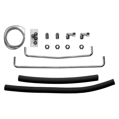 Vaillant forbindelsesrør sæt med fittings, rør og slanger, klar til montering.