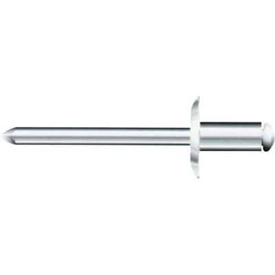 Bralo blindnitte i aluminium/stål med stort hoved, diameter 4,0x10 mm, egnet til materialetykkelser på 5,0-6,5 mm.