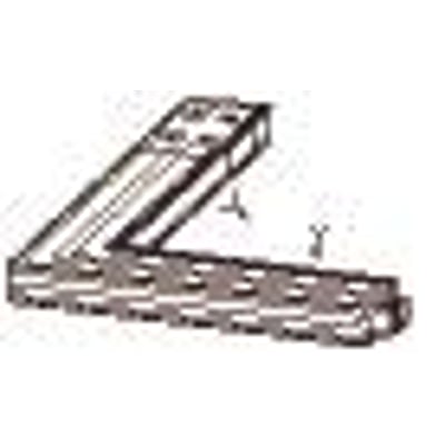 Siemens vandret vinkel til el-installationer, måler 0,36m på begge akser X og Y, med en kapacitet på 160A-400A.