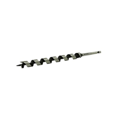 Ironside sneglebor til træ på 28 x 230 mm med spiralformet bor, spids og 3/8-tommers sekskantskaft.