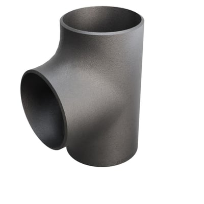 Tee P235GH-TC1, 108/3,6 x 108/108 mm, EN10253-2 standard, fremstillet af stål med mat grå overflade.