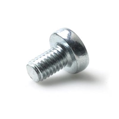 Forzinket maskinskrue fra Arvid Nilsson, 5 x 8 mm, med gevindstamme og rundt hoved.