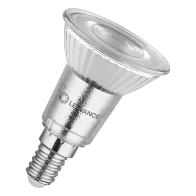 Ledvance LED PAR16 lyskilde i glas med E14 sokkel, 4,5W og 350lm i varm hvid farve.