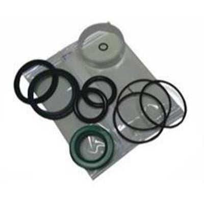 Norgren servicesæt QA/8050/00 til 50 mm cylindre, indeholdende diverse sorte og grønne pakninger på en gennemsigtig pose.