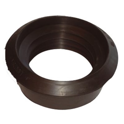 Lauridsen manchet i sort NBR gummi til betonrør, 110/138mm diameter, glat type, 50mm længde.