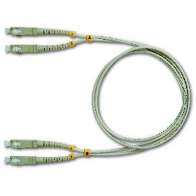 Schneider Electric Actassi duplex fiberpatchkabel med SC/SC-konnektorer, 1 meter lang og OS1/OS2 singlemode fiber.
