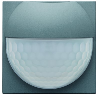 Niko bevægelsessensor til indendørs brug med 180° detekteringsområde og 9 m rækkevidde, i farven steel grey coated.