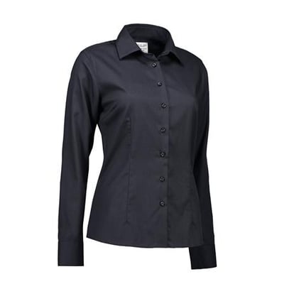 Seven Seas Oxford skjorte til damer i koksgrå og størrelse 4XL med en moderne pasform og Non Iron kvalitet.