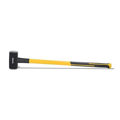 Ironside-forhammer på 5 kg med glasfiberskaft på 830 mm, vist fra siden med sort hoved og gul-sort greb.