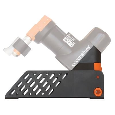 Elephant A24 gennemløbsholder med en A24 insektfælde monteret, vist fra siden på hvid baggrund.