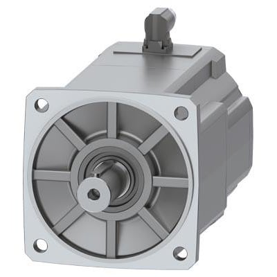 Siemens Simotics S-1FK2 CT servomotor med 30 Nm M0, viser aksel og monteringsflange på neutral baggrund.