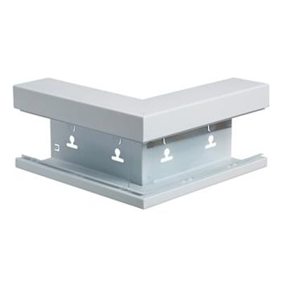 Schneider Electric udvendigt hjørne WGX-S YH, 130mm højde, 72mm bredde, hvid RAL9010.