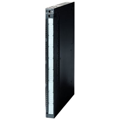 Siemens S7-400 digital indgangsmodul SM 421 med 32 UC 120V indgange, vist fra siden med nummererede etiketter.