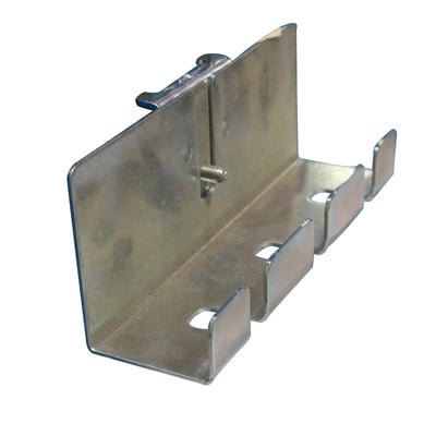 Maskinfabrikken Universal ophæng til 3 file eller skruetrækkere, lavet af metal med dobbelt bagplade og firkantede monteringshuller.