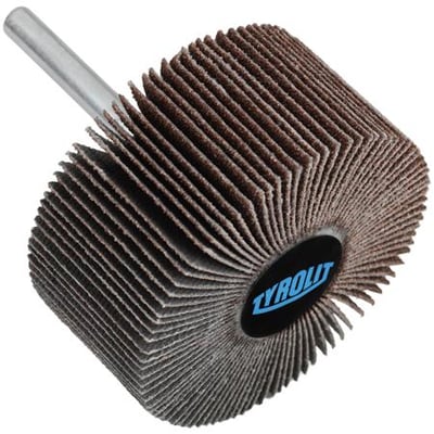 Tyrolit Premium slibevifte 80x20-6 med korn 60 og metalaksel, ideel til stål og rustfrit stål.