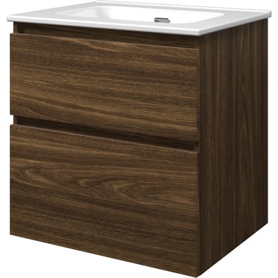 Sanibell Proline møbelsæt 61x46cm i cabana eg med integreret greb og to softclose skuffer.