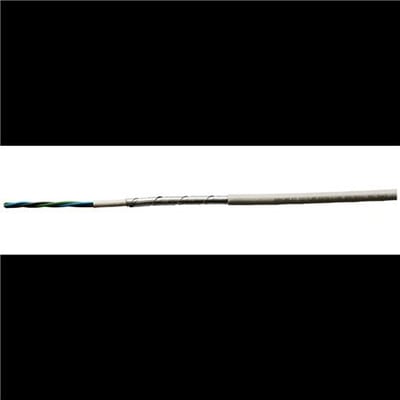 Kabel 3G1,5 HFBH-J med halogenfrit ydre lag og armeret struktur for gnaverbeskyttelse, viser afisoleret ende med tre farvede ledere.