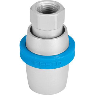 Festo Håndskydeventil VBOH-32-G38 med G3/8 gevindtilslutning, 3/2 bistabil funktion og manuel betjening.