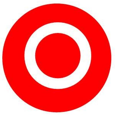 Eaton M22-XD-R-X0 flad rød knap plade med STOP tekst og hvid cirkulær markering på hvid baggrund.