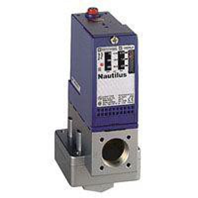 Schneider Electric pressostat, model Nautilus, med 1/4" BSP hun tilslutning og justerbart trykområde 0,15-2,5 bar.
