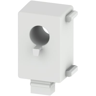 Siemens 40 A-sensortilbehør til sensorbar, model 7KT1254, med rektangulært hus og rund åbning.