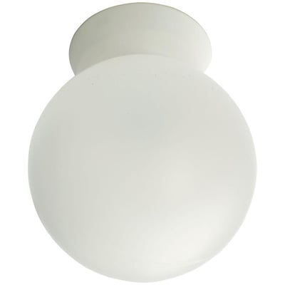 SG Armaturen Rondo vægbelysning i mat hvid plast med E27 fatning. Rund lampe med IP44 og IK07 klassificering.