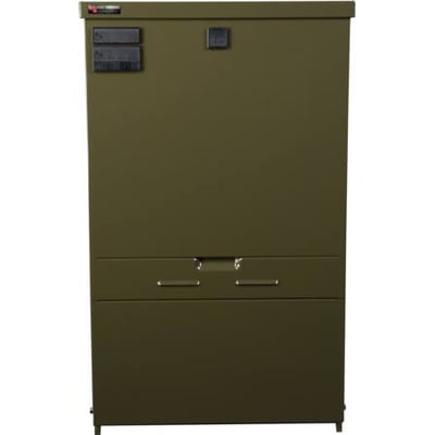 Triarca kabelskab KSEØ 302709 93M i grøn med låger og håndtag, velegnet til udendørs installation.